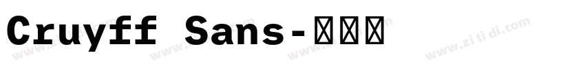 Cruyff Sans字体转换